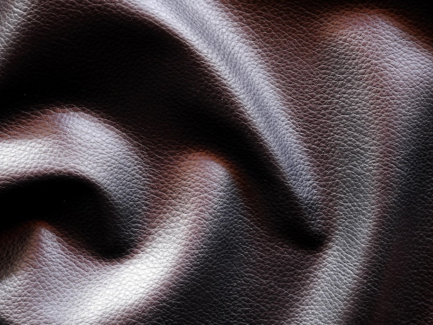 Photo black leather texture for background