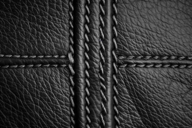 Black leather texture with a braided pattern