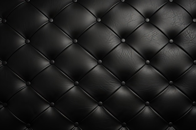 Black leather texture with buttons background