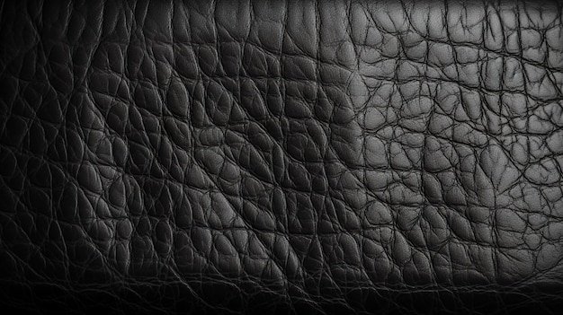 A black leather textured surface with a textured pattern.