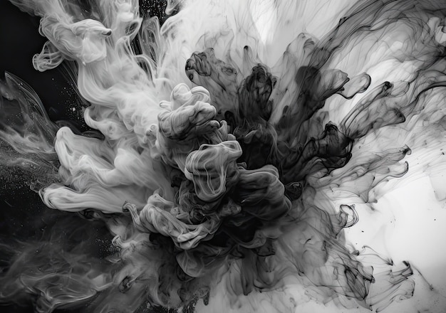 Black liquid ink texture cloud