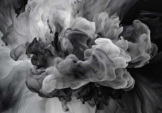 Black liquid ink texture cloud