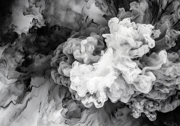 Black liquid ink texture cloud