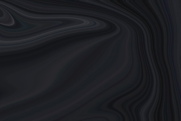 Black liquid marble background abstract flowing texture experimental art