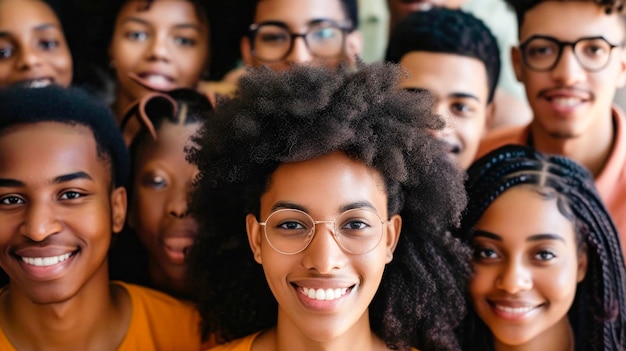 Foto le vite dei neri contano donna afroamericana in una protesta