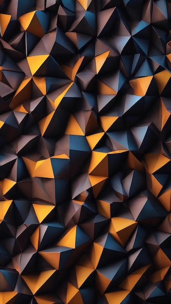 Black low poly abstract background triangles geometric shape