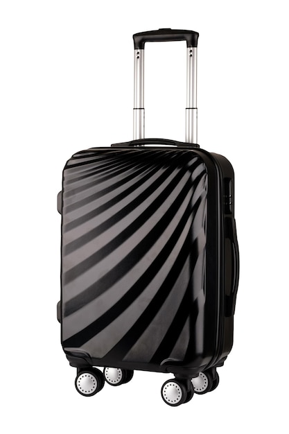 Black luggage isolate on white background