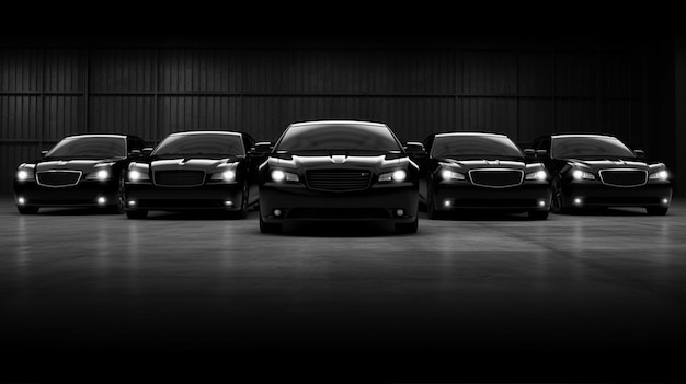 Photo a black luxury car wallpaper car background