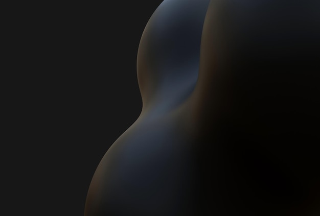 복사 공간 3d 렌더링 블랙 럭셔리 우아한 추상적 인 배경