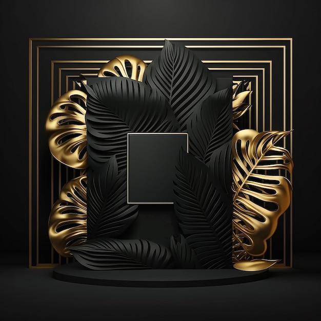 Black Luxury Geometric Background