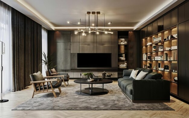 black luxury interior photo