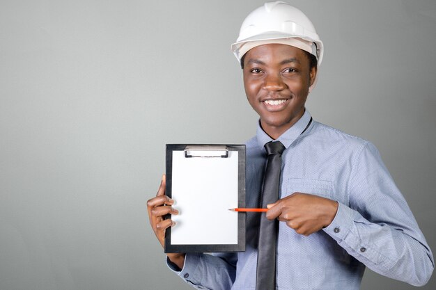 A black man African American Construction Worker