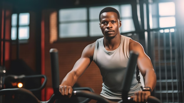 Black Man at the Gym