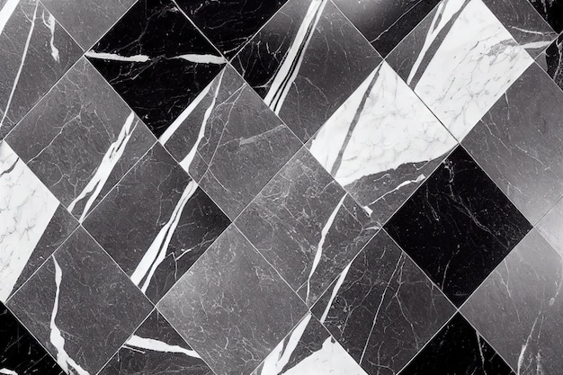 Black marble floor texture background