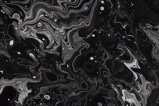 Black Marble ink texture acrylic painted waves texture background pattern can used for wallpaper or skin wall tile luxurious