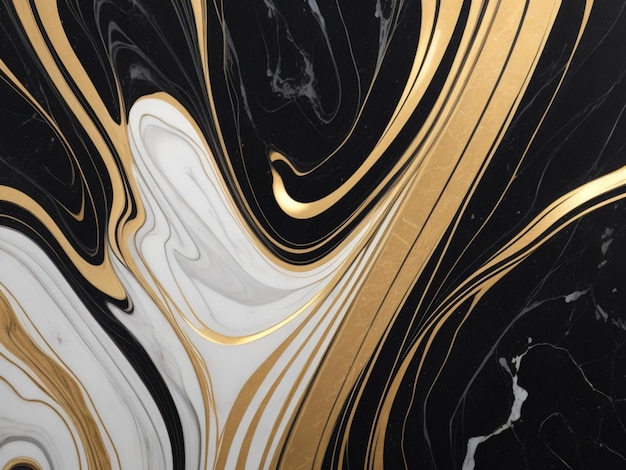 Black marble pastel gradient background with golden lines background