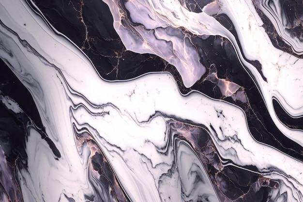 Black Marble Texture - Gewaagde en verfijnde achtergrond gegenereerd door AI