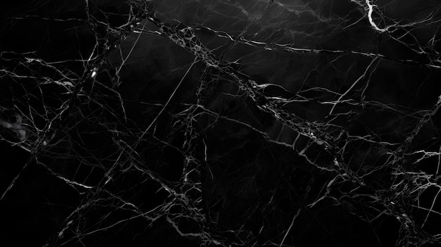 A black marble with white veins