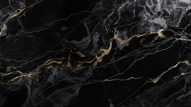 Black marbleAbstract backgroundGenerative ai