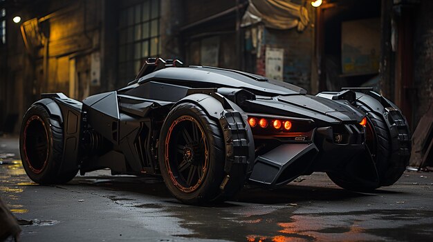 Black Mech Sports Car