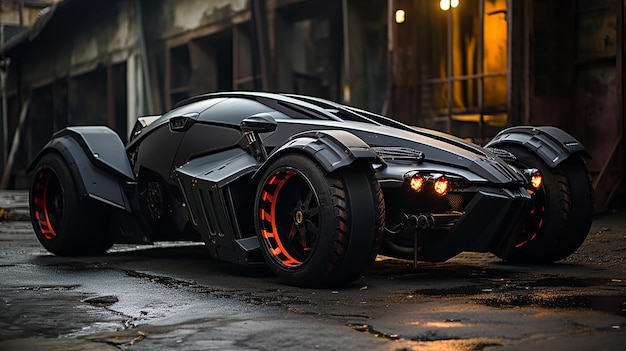 Black Mech Sports Car