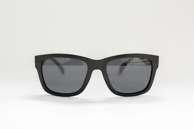 Photo black men39s sunglasses from a sun on a white