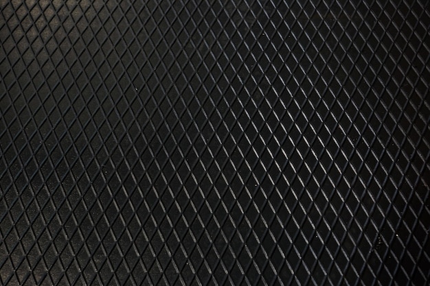 Fondo in acciaio con struttura in metallo nero lamiera perforata