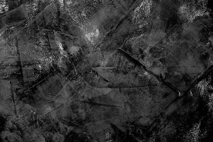 Photo black mortar texture, dark background