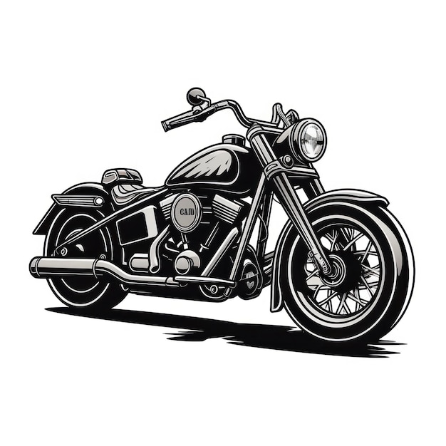 黒のオートバイ クラブのロゴ