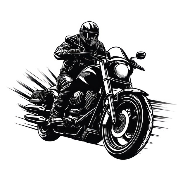 Black motorcycle club logo