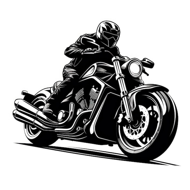 Black motorcycle club logo