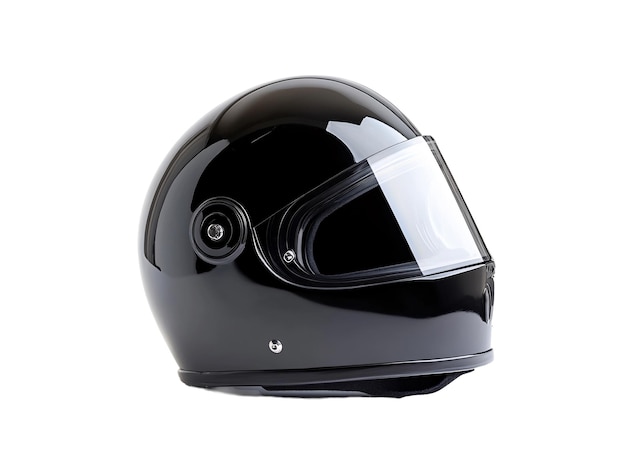 a black motorcycle helmet with a clear visor