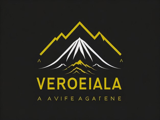 Foto modello di progettazione del logo della montagna nera