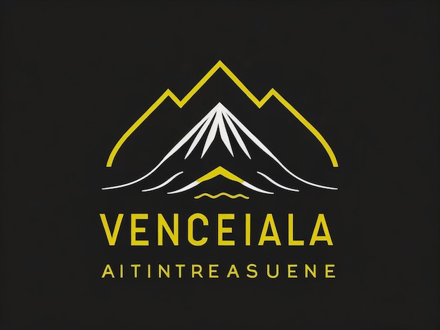 Foto modello di progettazione del logo della montagna nera