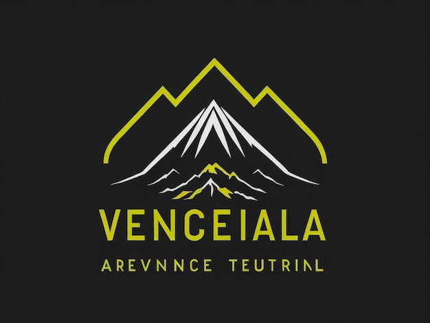 Foto modello di progettazione del logo della montagna nera