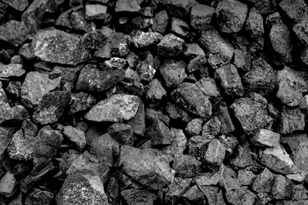 Black Natural Coal Heap in a Coal Mine Industrial Texture Background