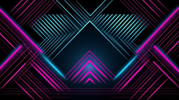 Black Neon Background Dark and Trendy Design