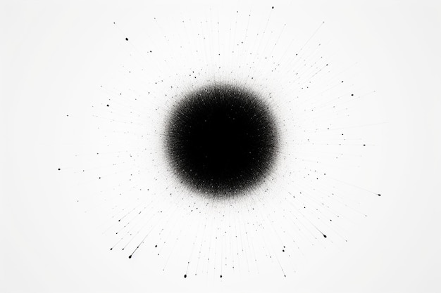 Черный шум точечный полутон гладкий полукруг согнутая граница изолирована на белом