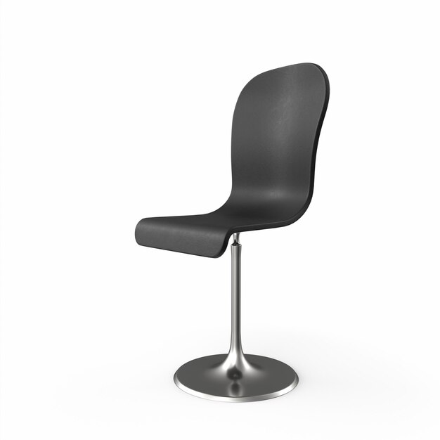 black office chair 3d modelling