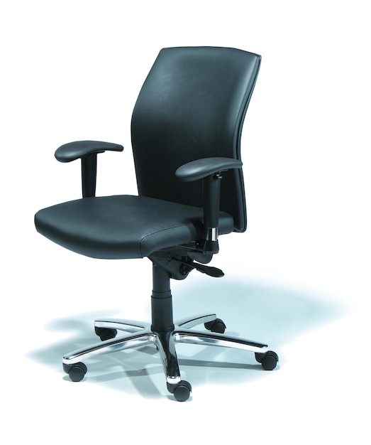 Black Office Chair isolated on white