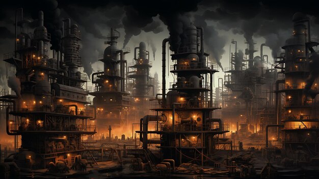 Black oil factory
