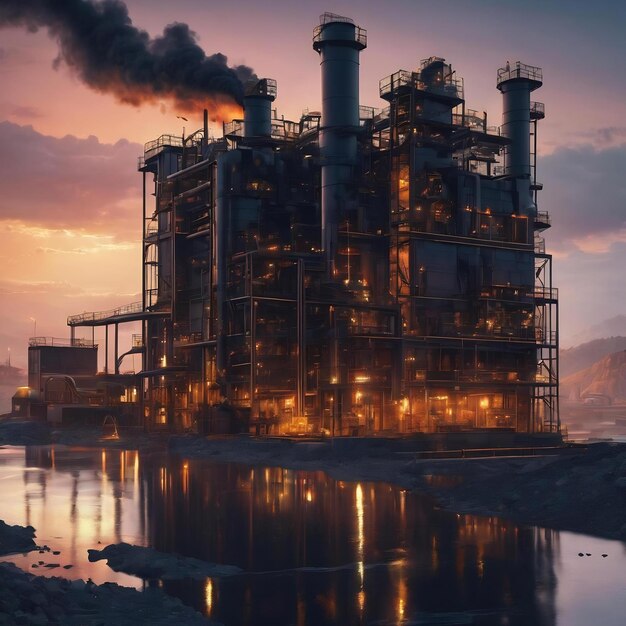 Black oil factory