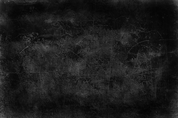 Photo black old wall cracked concrete background / abstract black texture, vintage old background