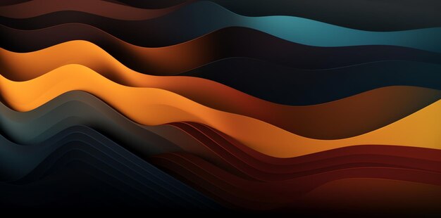 A black and orange background with a blue and orange background