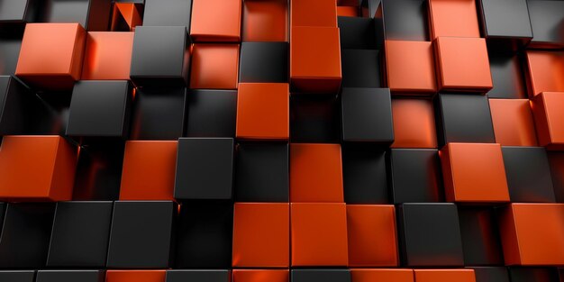 A black and orange background with a lot of blocks stock background