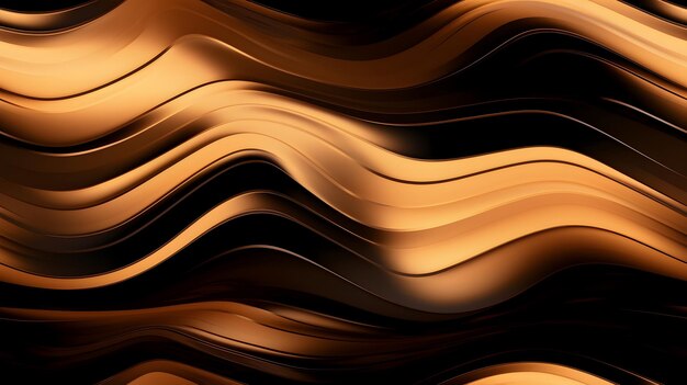 波状のパターンを持つ黒とオレンジの背景。