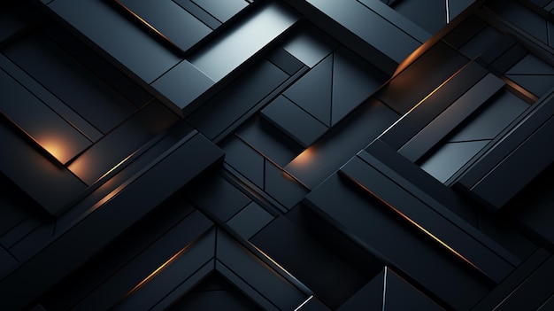 Photo a black and orange geometric abstact background