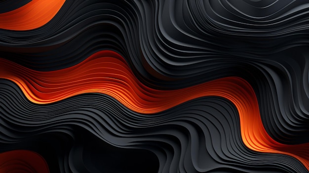 black and orange liquid background