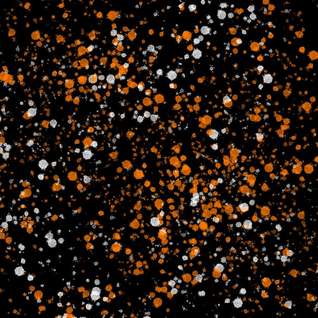 Black orange paint abstract background