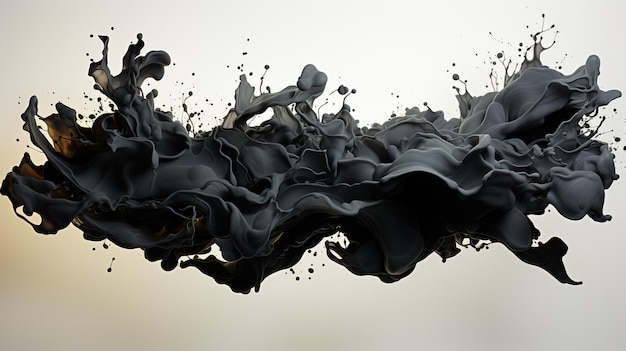 Photo black paint splash background